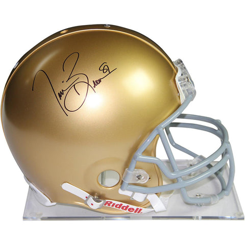 Tim Brown Signed Notre Dame Full Size Replica Helmet