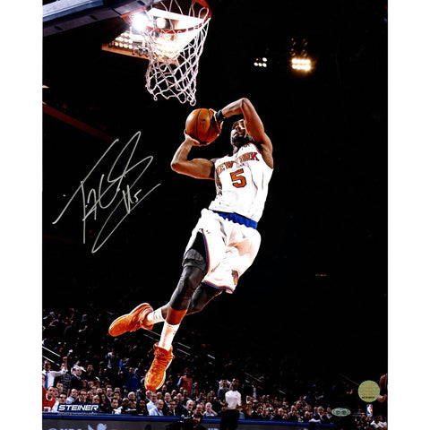 Tim Hardaway Jr Signed Two Handed Dunk Under Lights 16x20 Photo