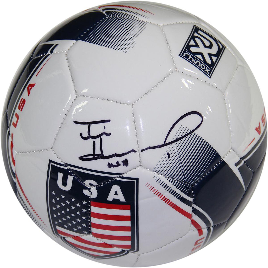 Tim Howard Signed Team USA Shield Soccer Ball wUSAInsc. (JSA)