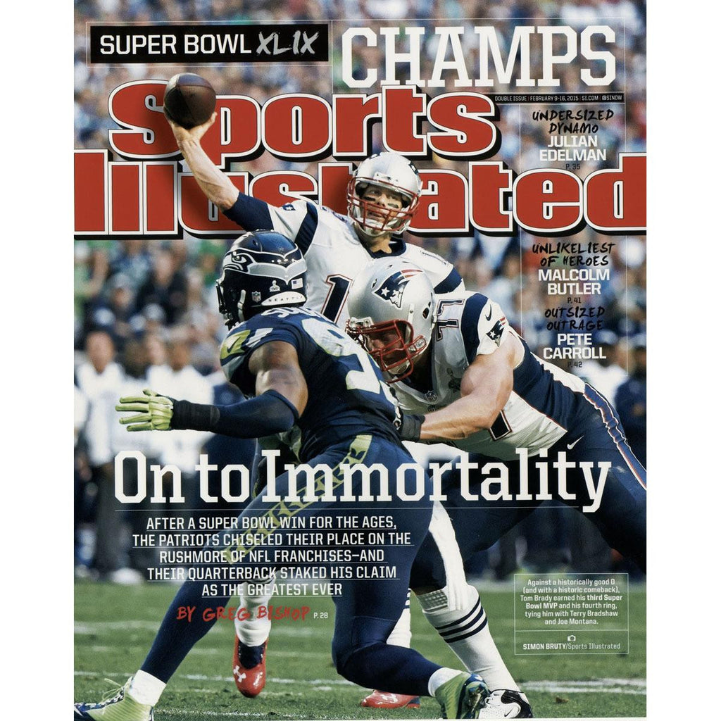 Tom Brady Sports Illustrated Superbowl 49 16x20 Photo