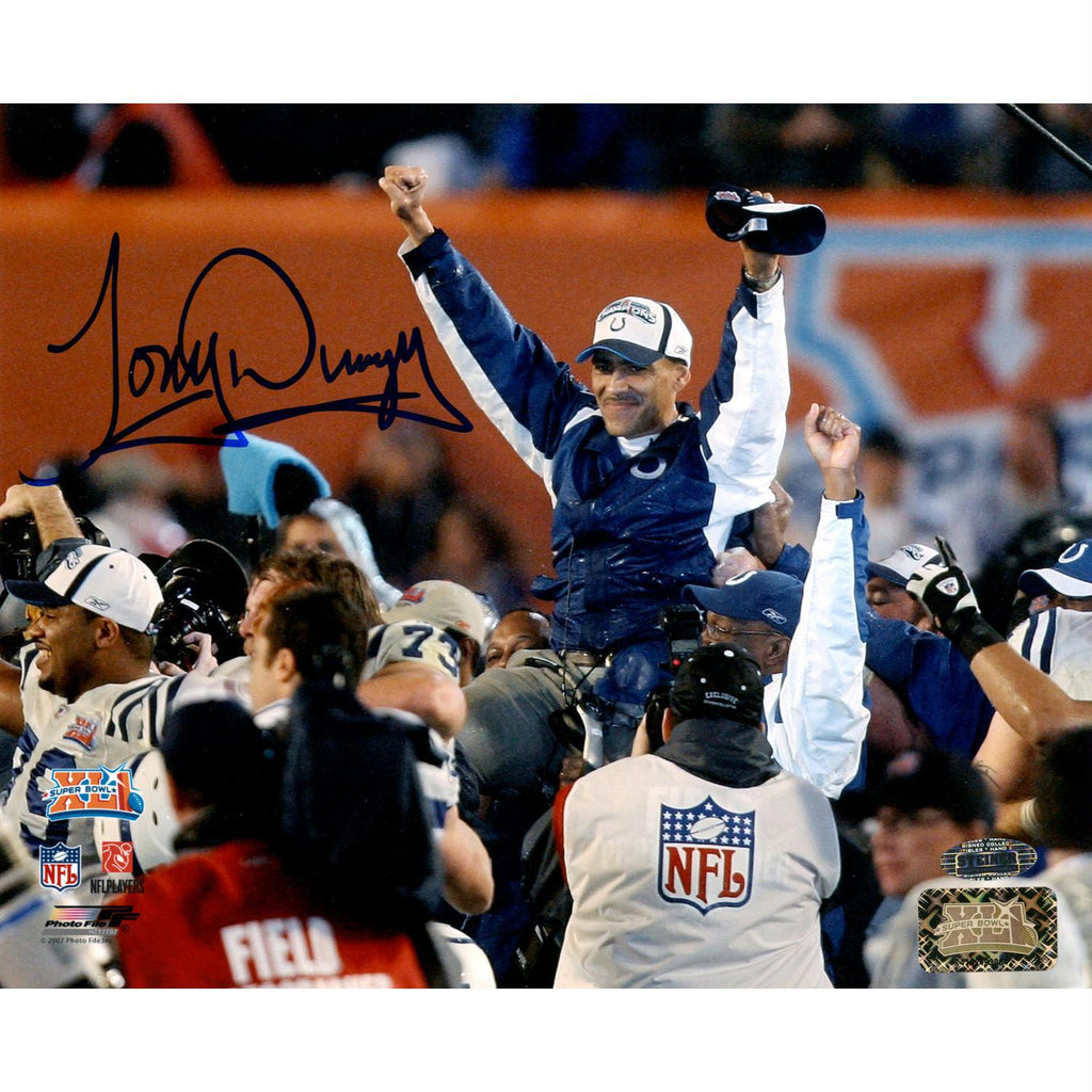 Tony Dungy SB XLI Carry Off 8x10 Photo