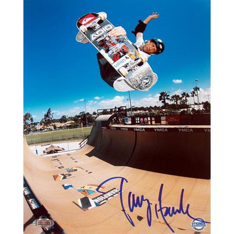 Tony Hawk Half Pipe Action in Blue 8x10 Photo