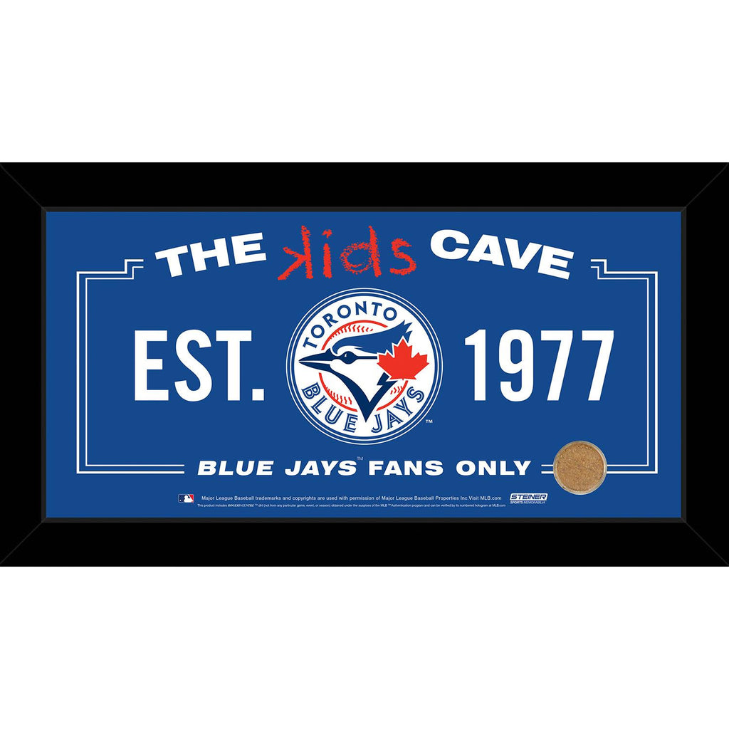 Toronto Blue Jays 10x20 Kids Cave Sign w Game Used Dirt from Rogers Centre