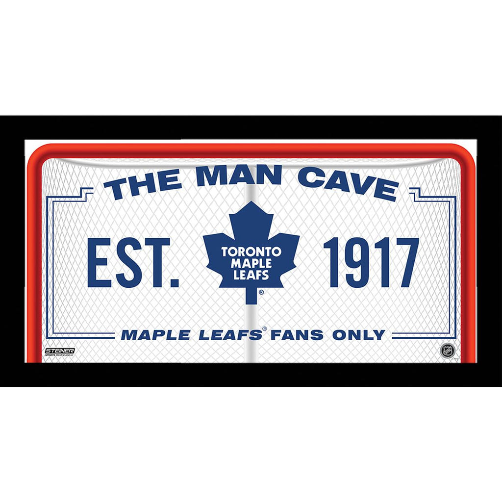 Toronto Maple Leafs Man Cave Sign 10x20 Framed Photo