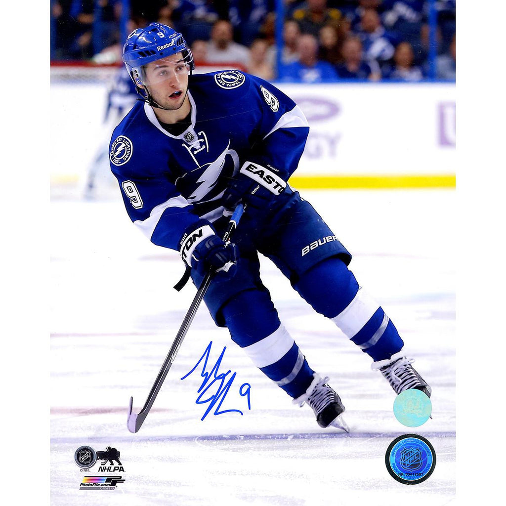 Tyler Johnson Tampa Bay Lightning Signed Game Action 8x10 Photo (AJ Sports Auth)