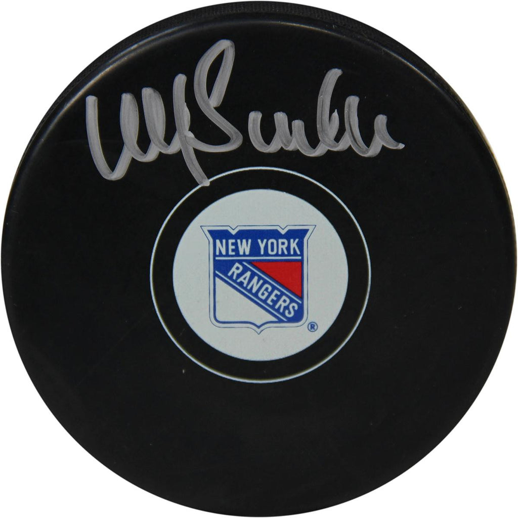 Ulf Samuelsson Signed New York Rangers Puck