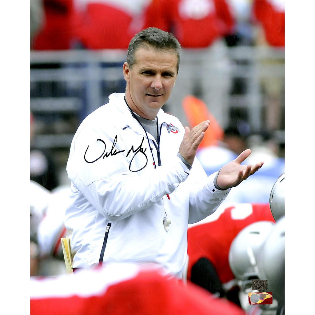 Urban Meyer OSU Signed Clapping 16x20 Photo (Urban Meyer Auth)