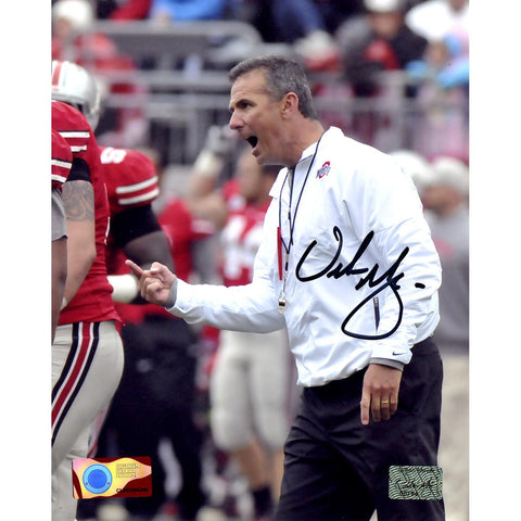 Urban Meyer OSU Signed Pointing 8x10 Photo (Urban Meyer Auth)