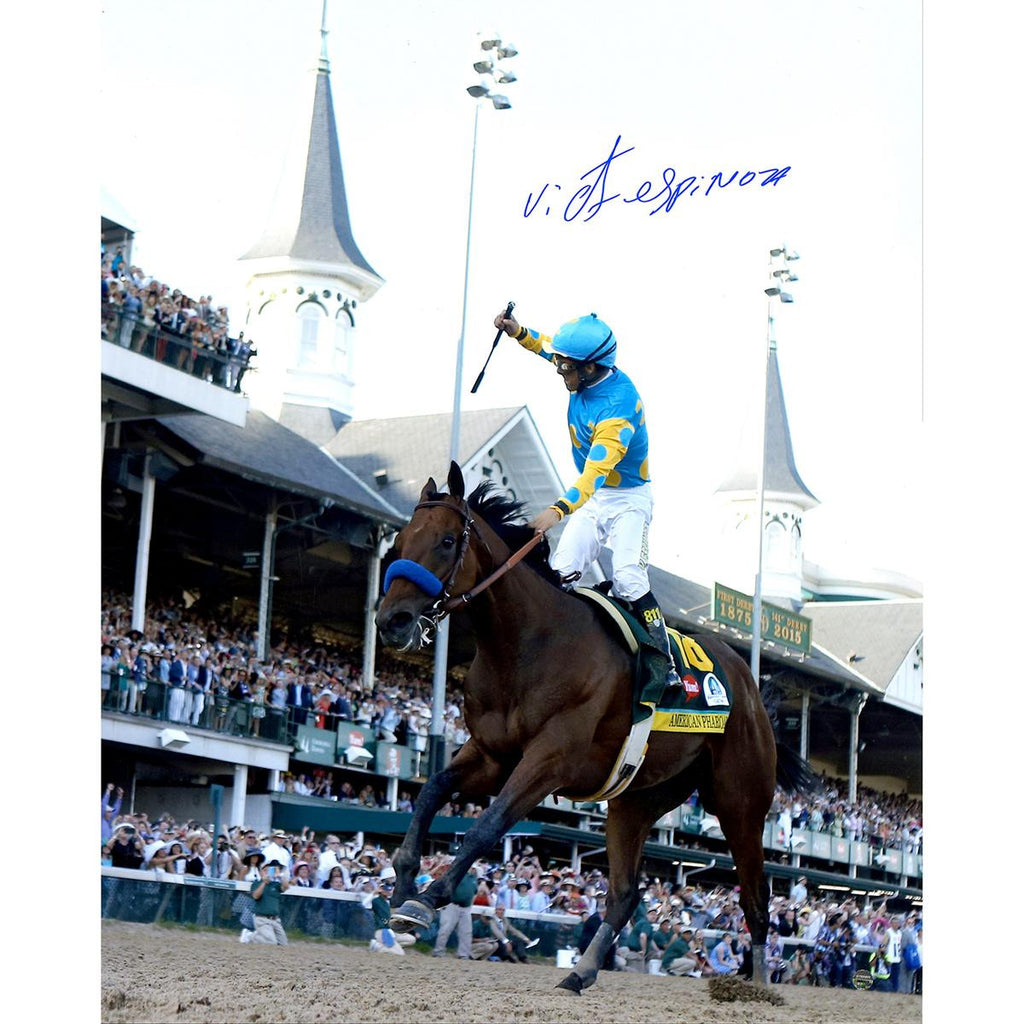 Victor Espinoza Signed 2015 Kentucky Derby 16x20 Photo