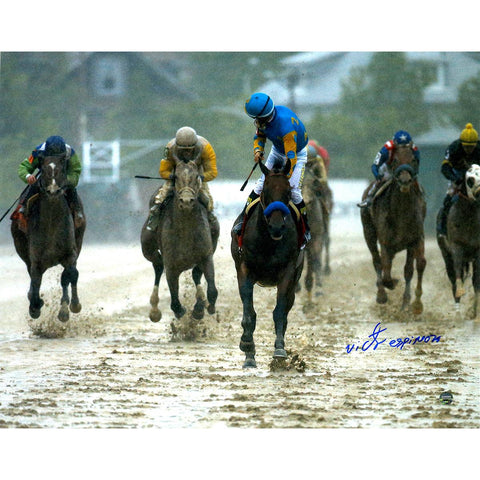 Victor Espinoza Signed 2015 Preakness Looking Back 11x14 Photo