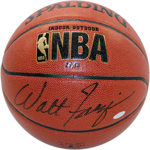 Walt Frazier IO NBA Brown Basketball (Signed in Black)