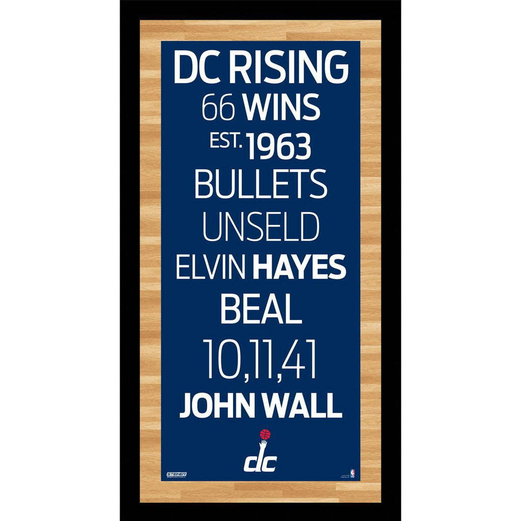 Washington Wizards Subway Sign Wall Art 9.5x19 Photo