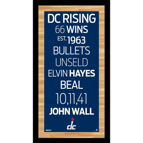 Washington Wizards Subway Sign Wall Art 9.5x19 Photo