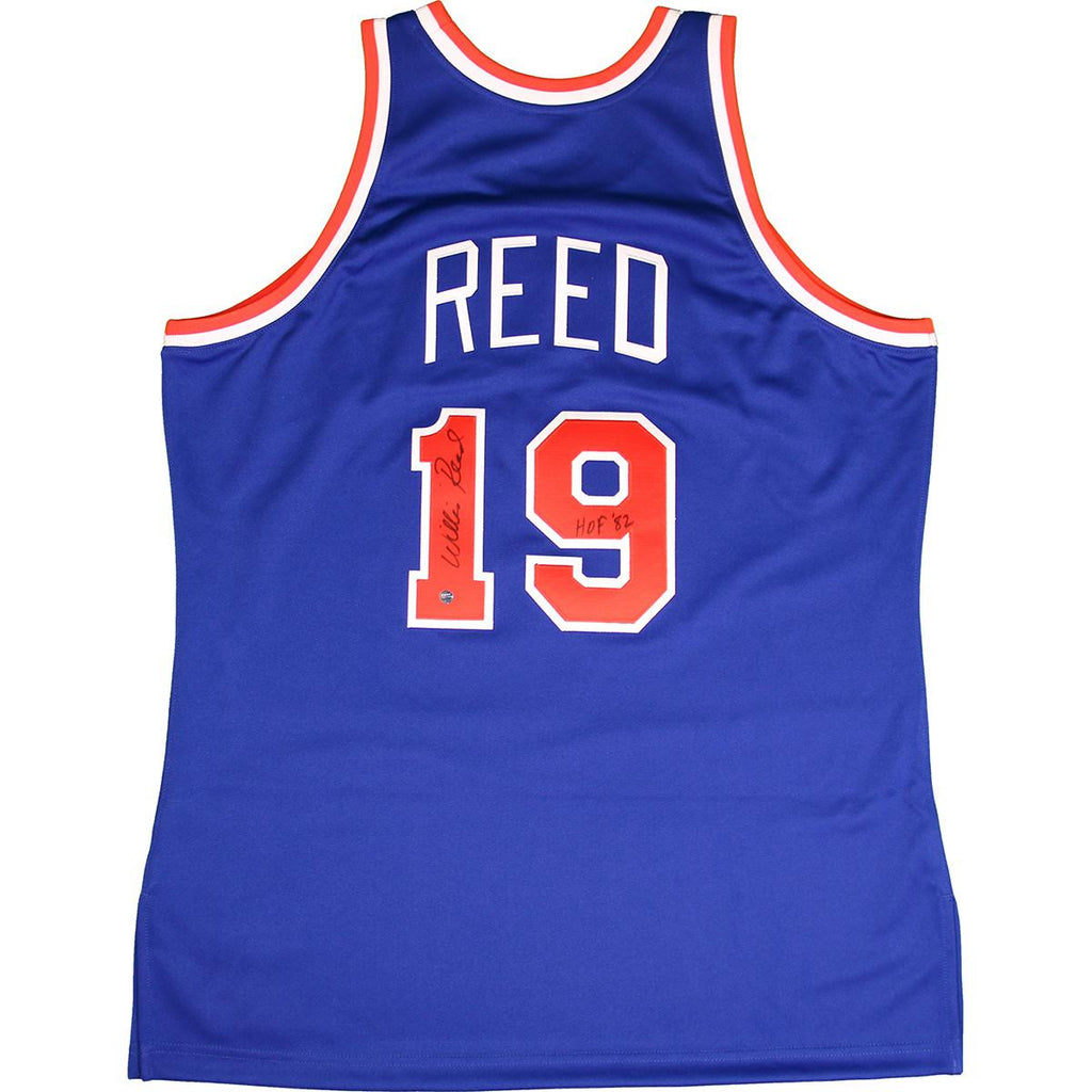 Willis Reed Signed 1972-73 New York Knicks Blue Authentic Jersey wHOF 82Insc.