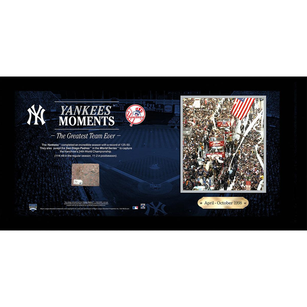 Yankees Capture Franchises 24th World Championship 10x20 Collage w Old Yankee Stadium Brick