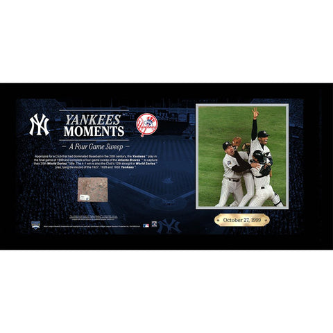 Yankees Capture Franchises 25th World Championship 10x20 Collage w Old Yankee Stadium Brick