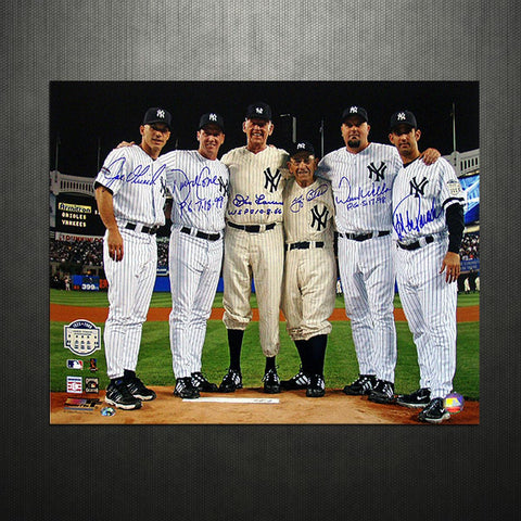 Yankees Final Game at Yankee Stadium Perfect Game Battery Mates w PG Insc. 16x20 Photo (MLB Auth)