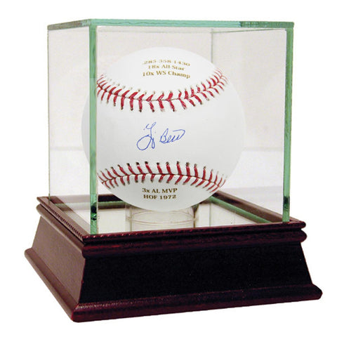 Yogi Berra Autographed and Engraved Career Stats MLB Baseball (MLB Auth)