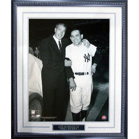 Yogi Berra Joe DiMaggio Pose Framed 16x20 Photograph