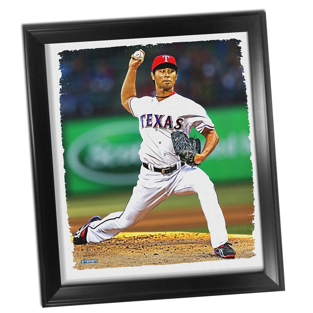 Yu Darvish Framed Stretched 32X40 Canvas