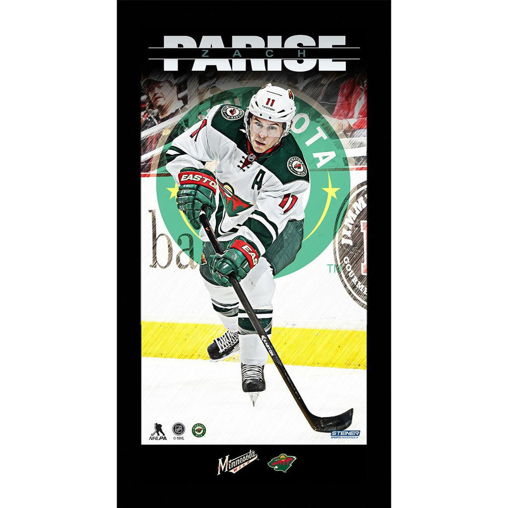 Zach Parise Player Profile 10x20 Framed Photo