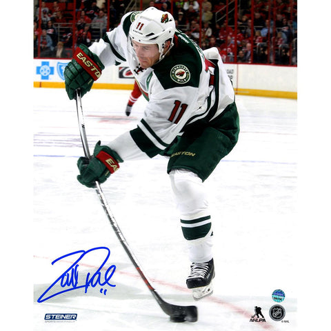 Zach Parise Signed Minnesota Wild Stick Flex 8x10 Photo